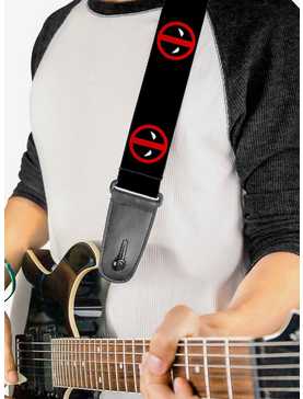 Marvel Deadpool Logo Guitar Strap, , hi-res