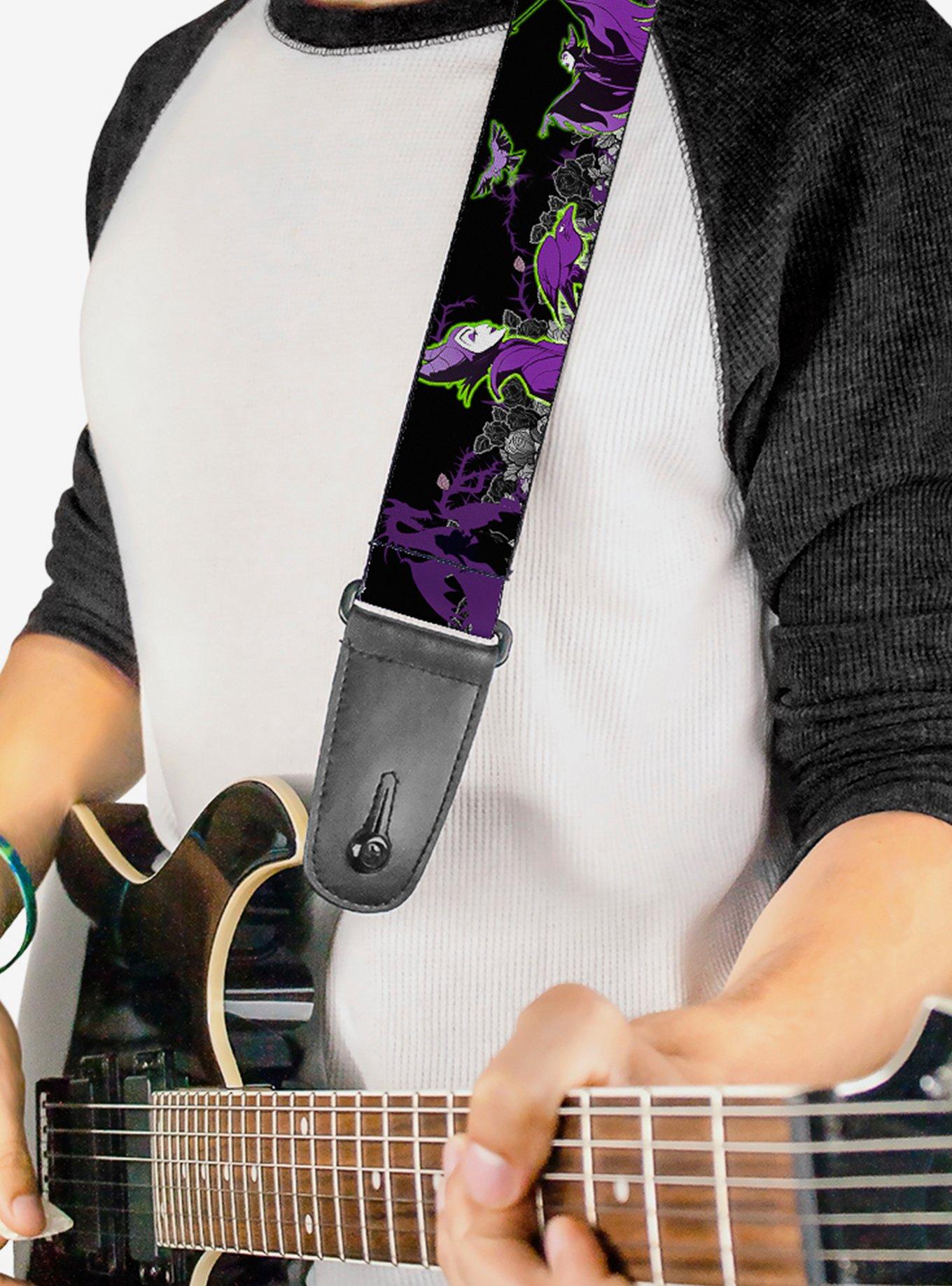 Disney Maleficent Diablo Black Roses Guitar Strap, , hi-res