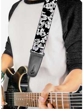 Disney Mickey Mouse Stacked Expressions Guitar Strap, , hi-res