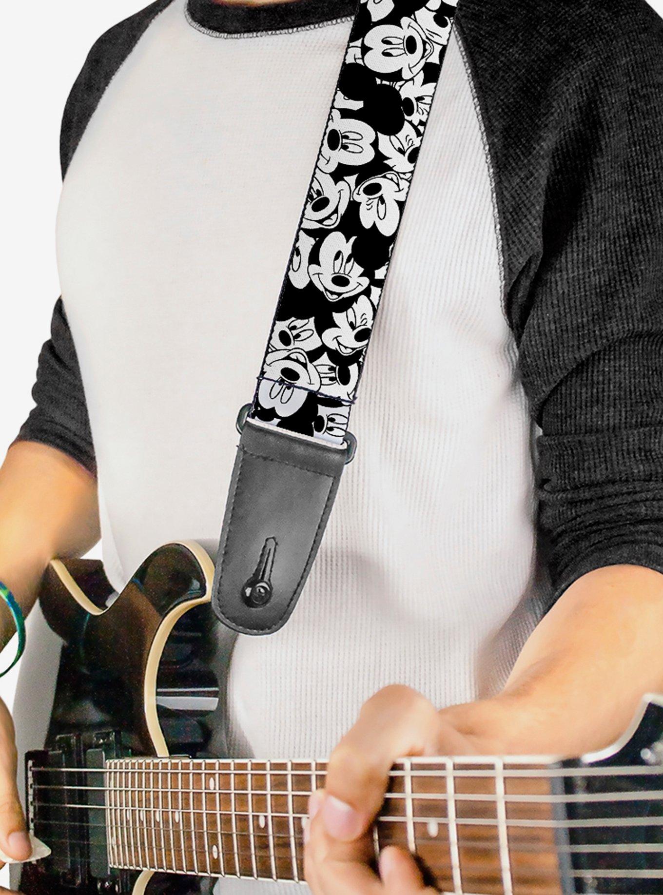 Disney Mickey Mouse Stacked Expressions Guitar Strap, , hi-res