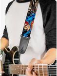 DC Comics Superman Metropolis Face Off Guitar Strap, , alternate