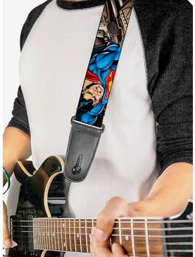 DC Comics Superman Metropolis Face Off Guitar Strap, , hi-res