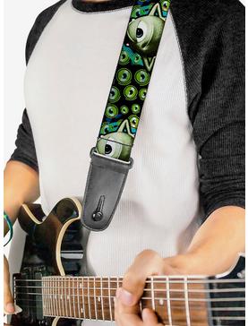 Disney Pixar Monsters Inc. Mike Poses Eyeballs Guitar Strap, , hi-res