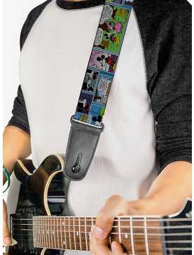 Disney Mickey Mouse and Minnie Comic Strip Guitar Strap, , hi-res
