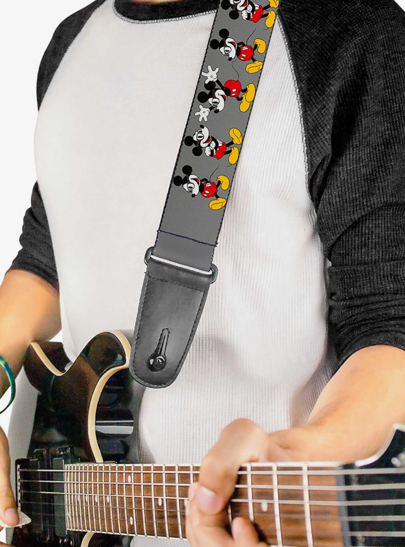 Disney Mickey Mouse Glasses Poses Guitar Strap, , hi-res