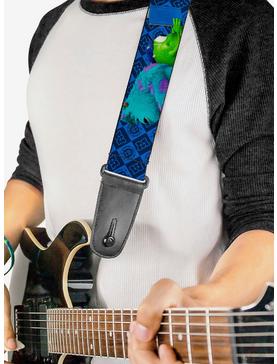 Disney Pixar Monsters University Sulley Mike Poses Checkered Guitar Strap, , hi-res