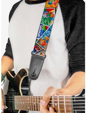 Muppets Postage Stamps Stacked Guitar Strap, , hi-res