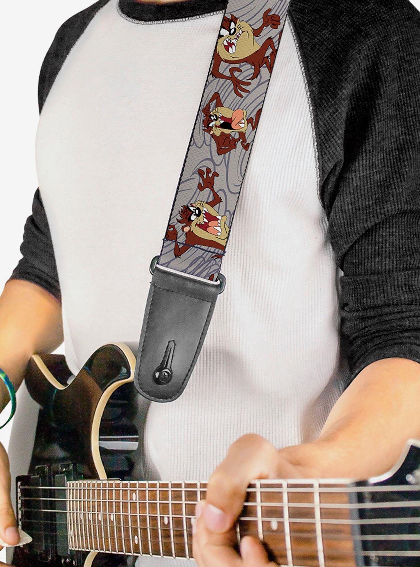 Looney Tunes Tasmanian Devil Swirl Guitar Strap, , hi-res