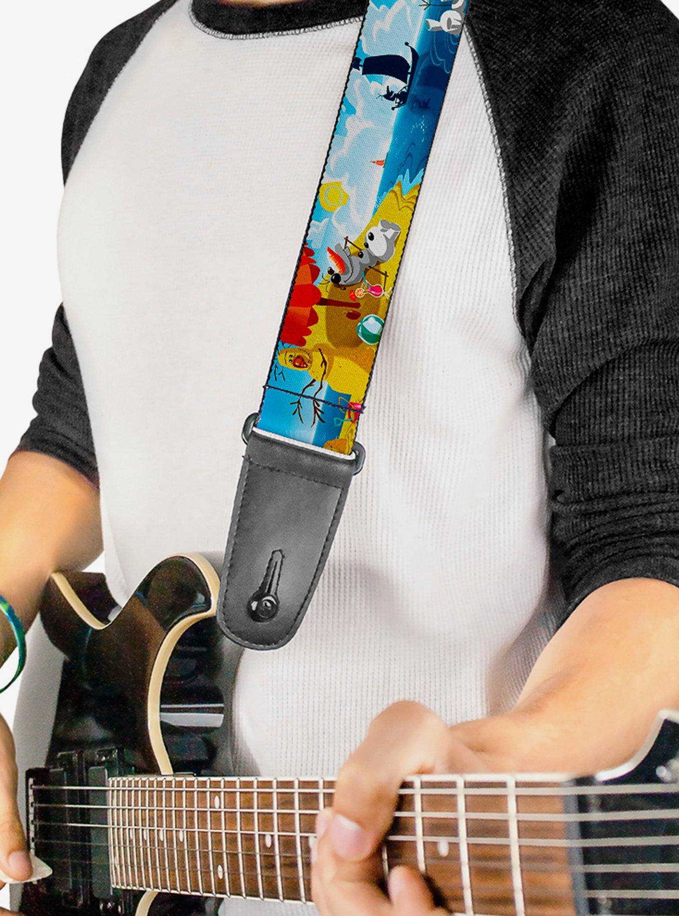 Disney Frozen Olaf Summertime Scenes Guitar Strap, , hi-res