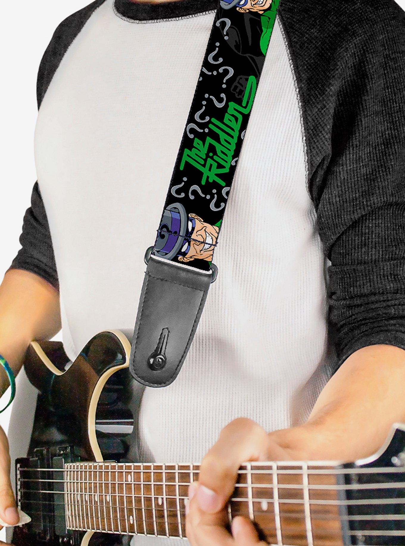 DC Comics Batman The Riddler Silhouette Guitar Strap, , hi-res