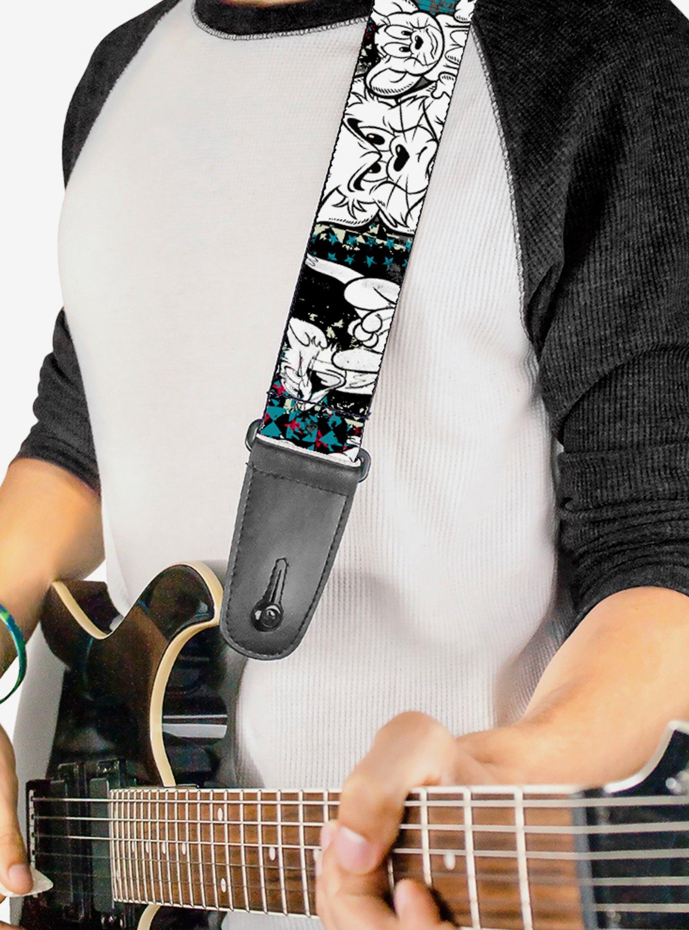 Tom and Jerry Face Pose Sketch Guitar Strap, , hi-res