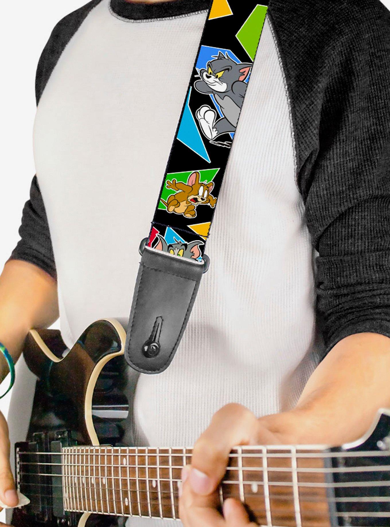 Tom and Jerry Poses Multicolor Guitar Strap, , hi-res