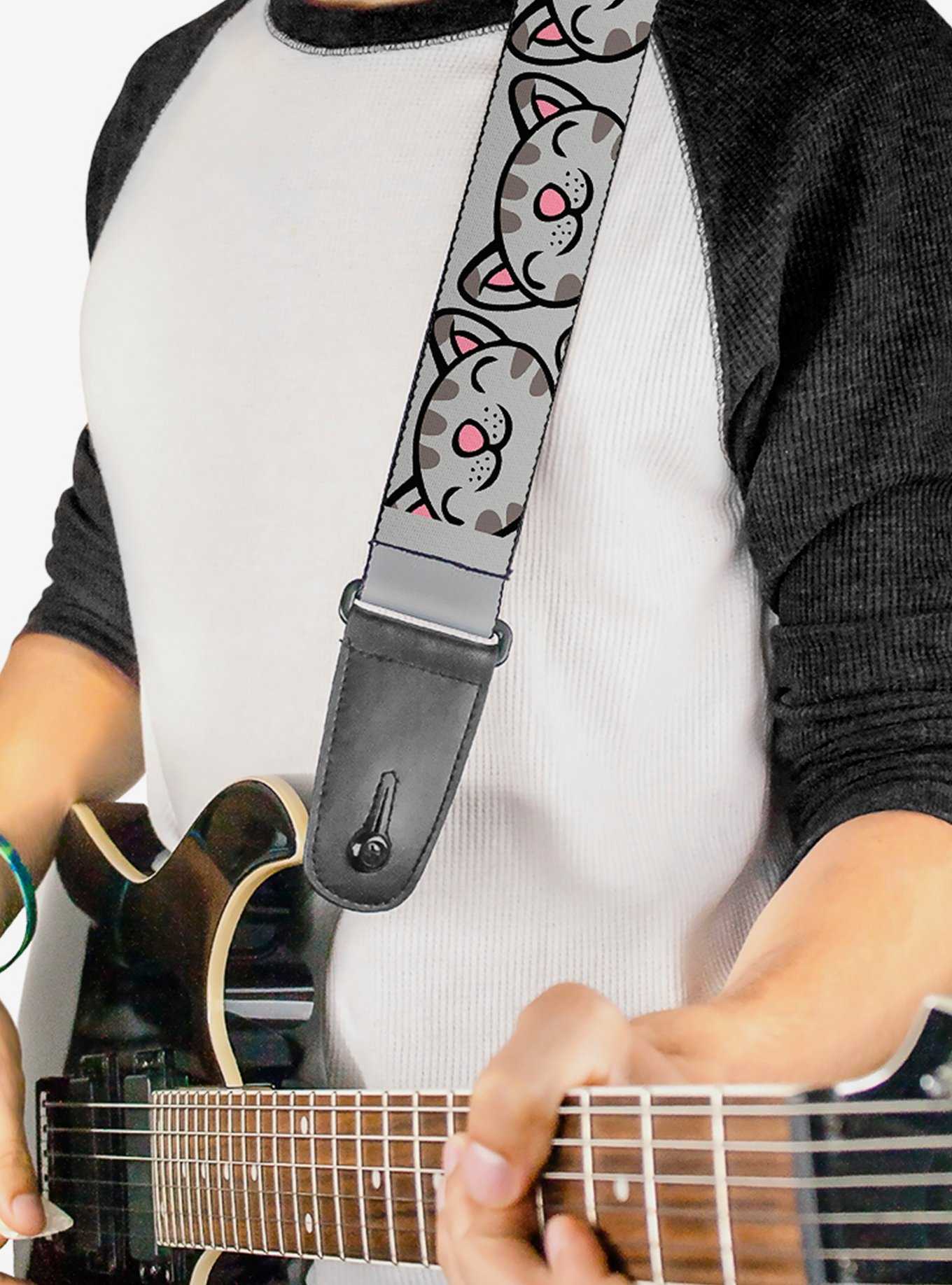 The Big Bang Theory Soft Kitty Face Close Up Guitar Strap, , hi-res