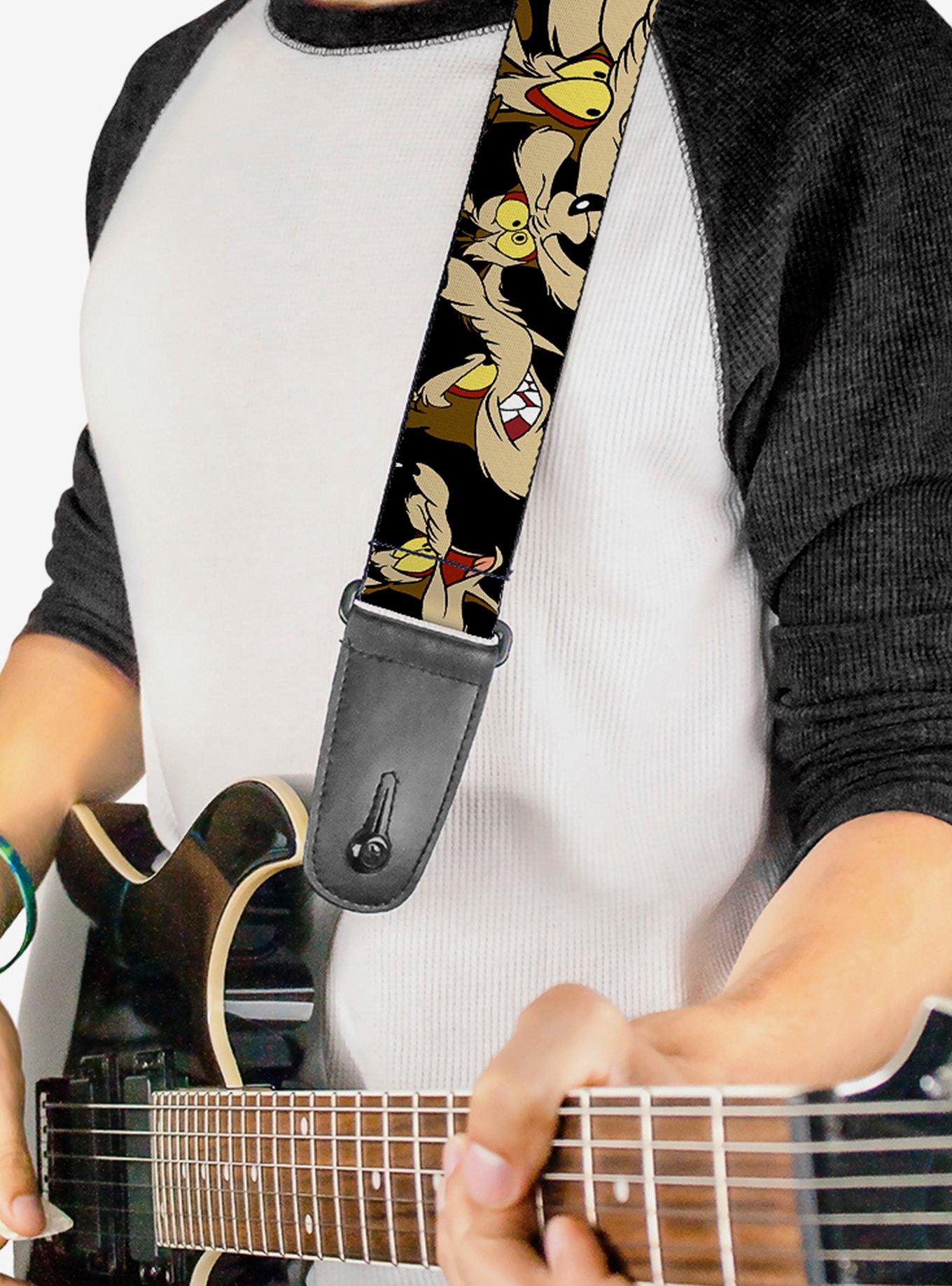 Looney Tunes Wile E Coyote Expressions Guitar Strap, , hi-res