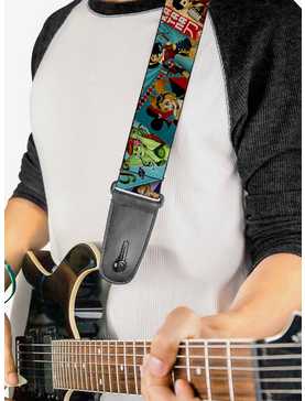 DC Comics Bombshell Comic Book Covers Stacked Guitar Strap, , hi-res