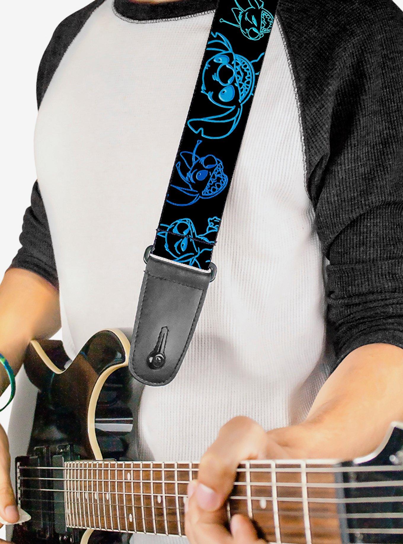 Disney Lilo & Stitch Electric Poses Guitar Strap, , hi-res