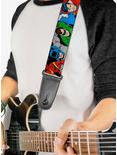 DC Comics Justice League Superheroes Close Up New Guitar Strap, , alternate