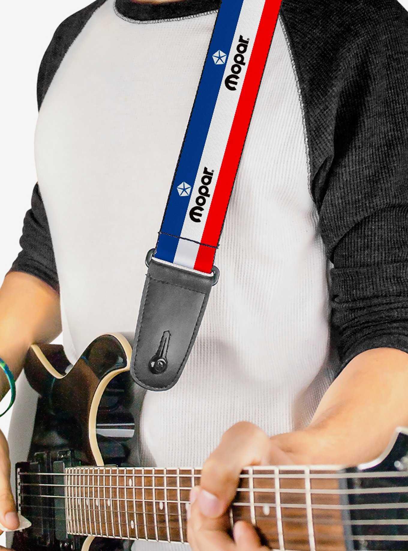 Mopar Logo Stripe Guitar Strap, , hi-res