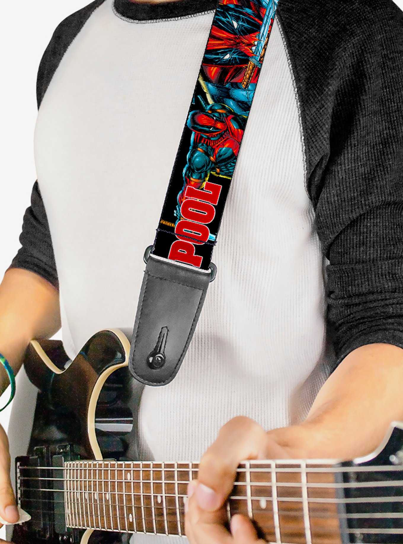 Marvel Deadpool Action Poses Guitar Strap, , hi-res