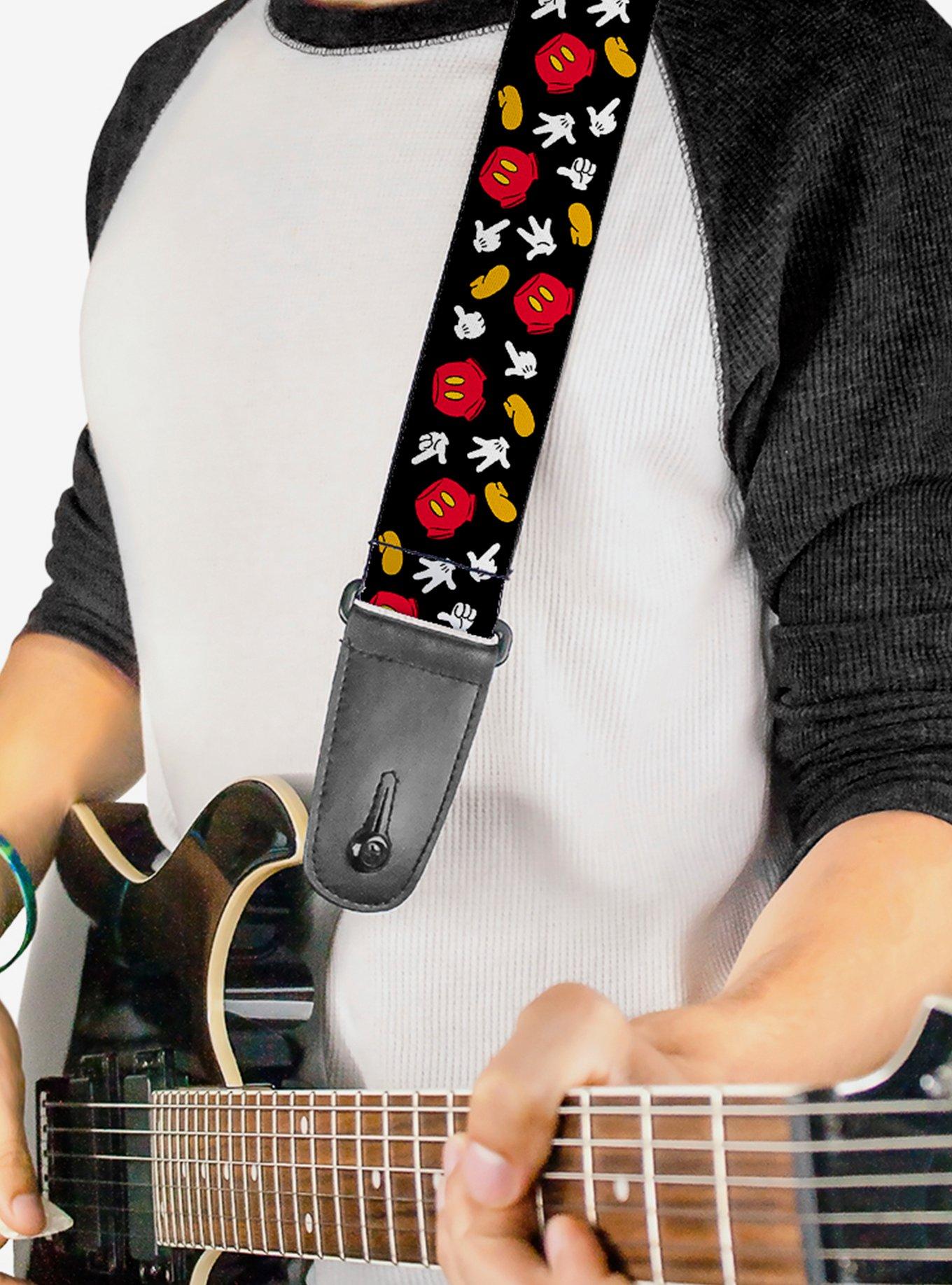 Disney Mickey Mouse Costume Elements Scattered Guitar Strap, , alternate
