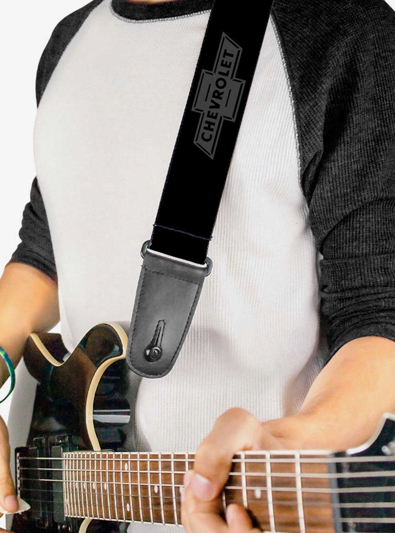 Vintage Chevrolet Bowtie Guitar Strap, , hi-res