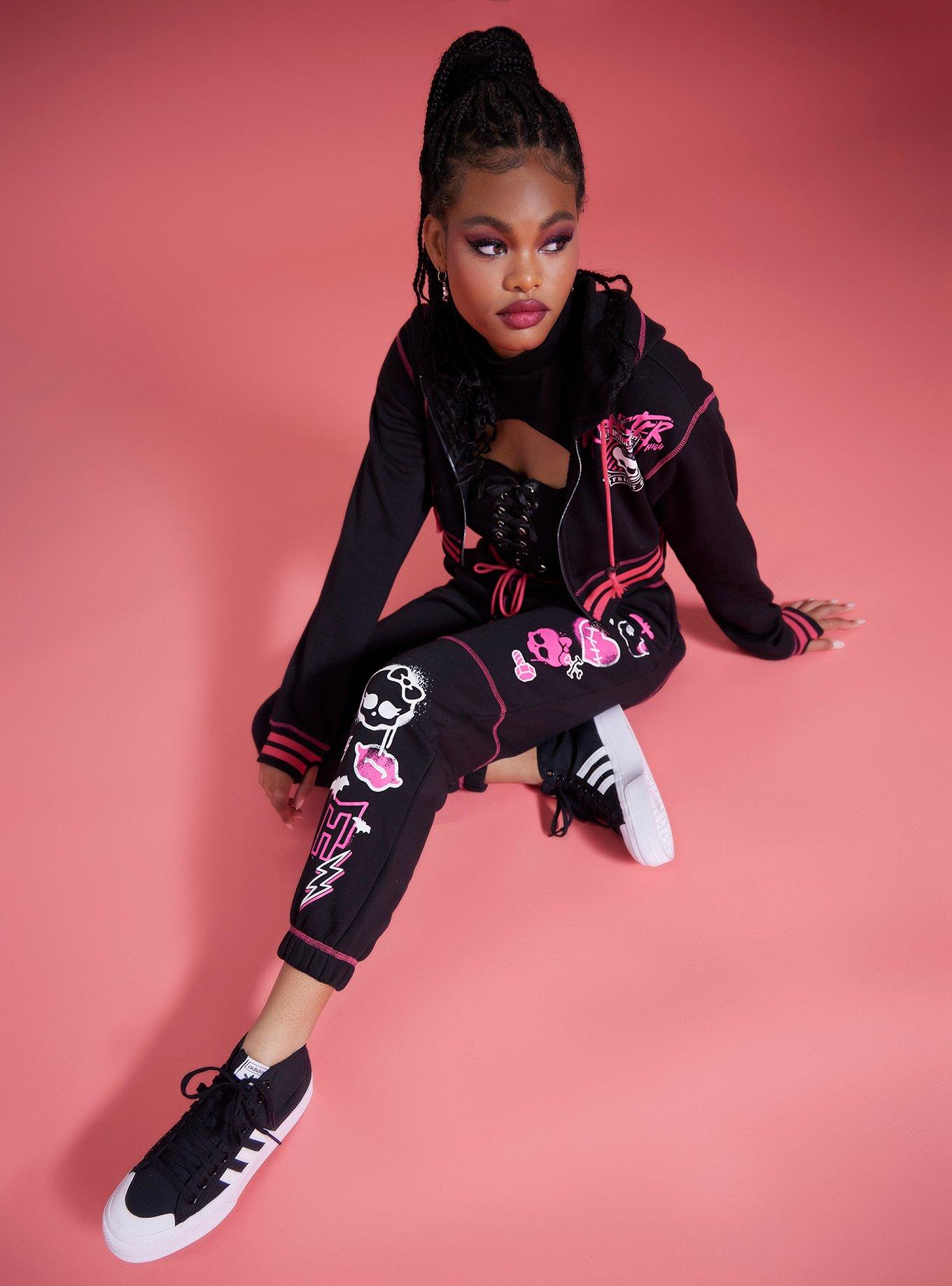 Monster High Skullette Icons Girls Joggers, BLACK, alternate