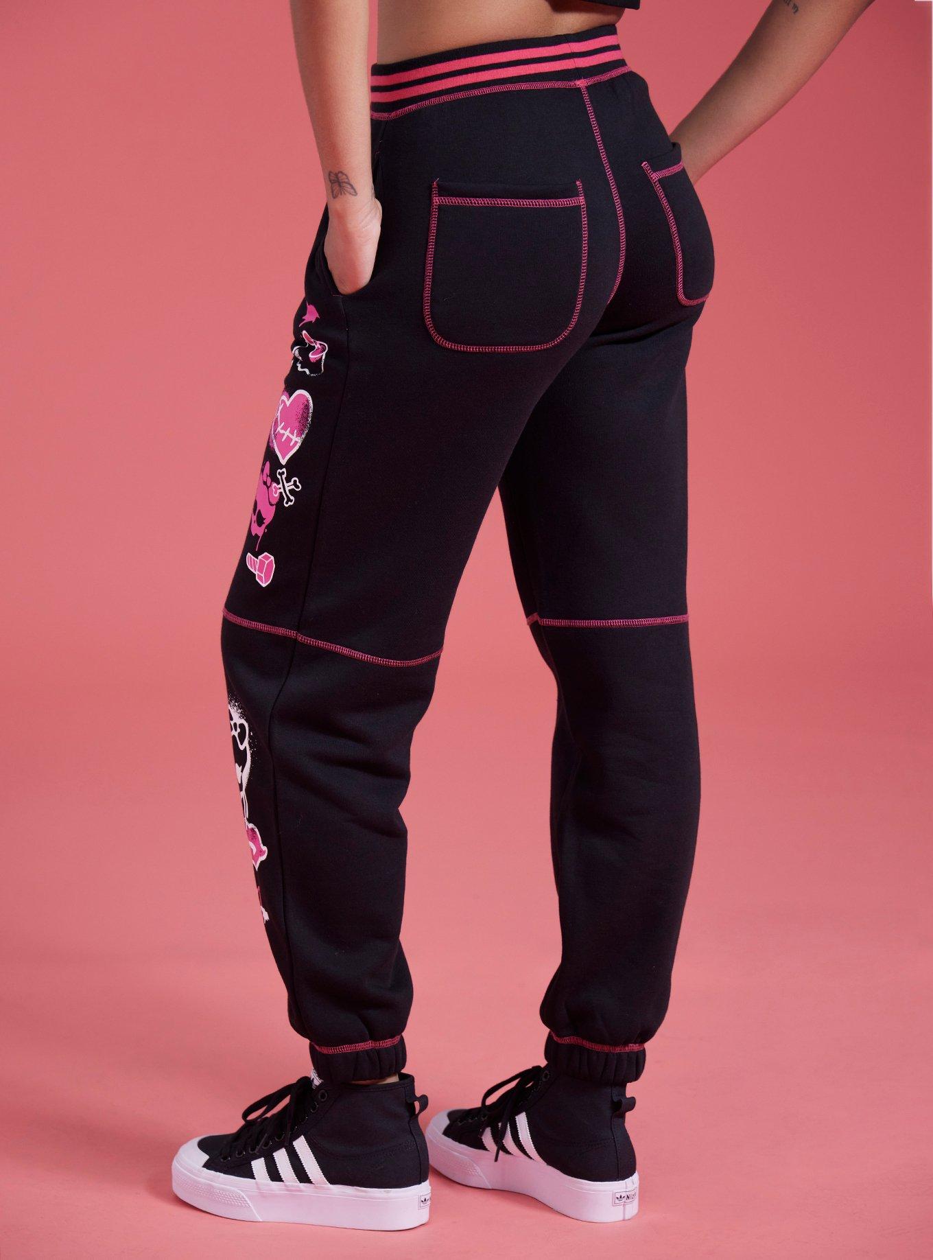 Monster High Skullette Icons Girls Joggers, BLACK, alternate