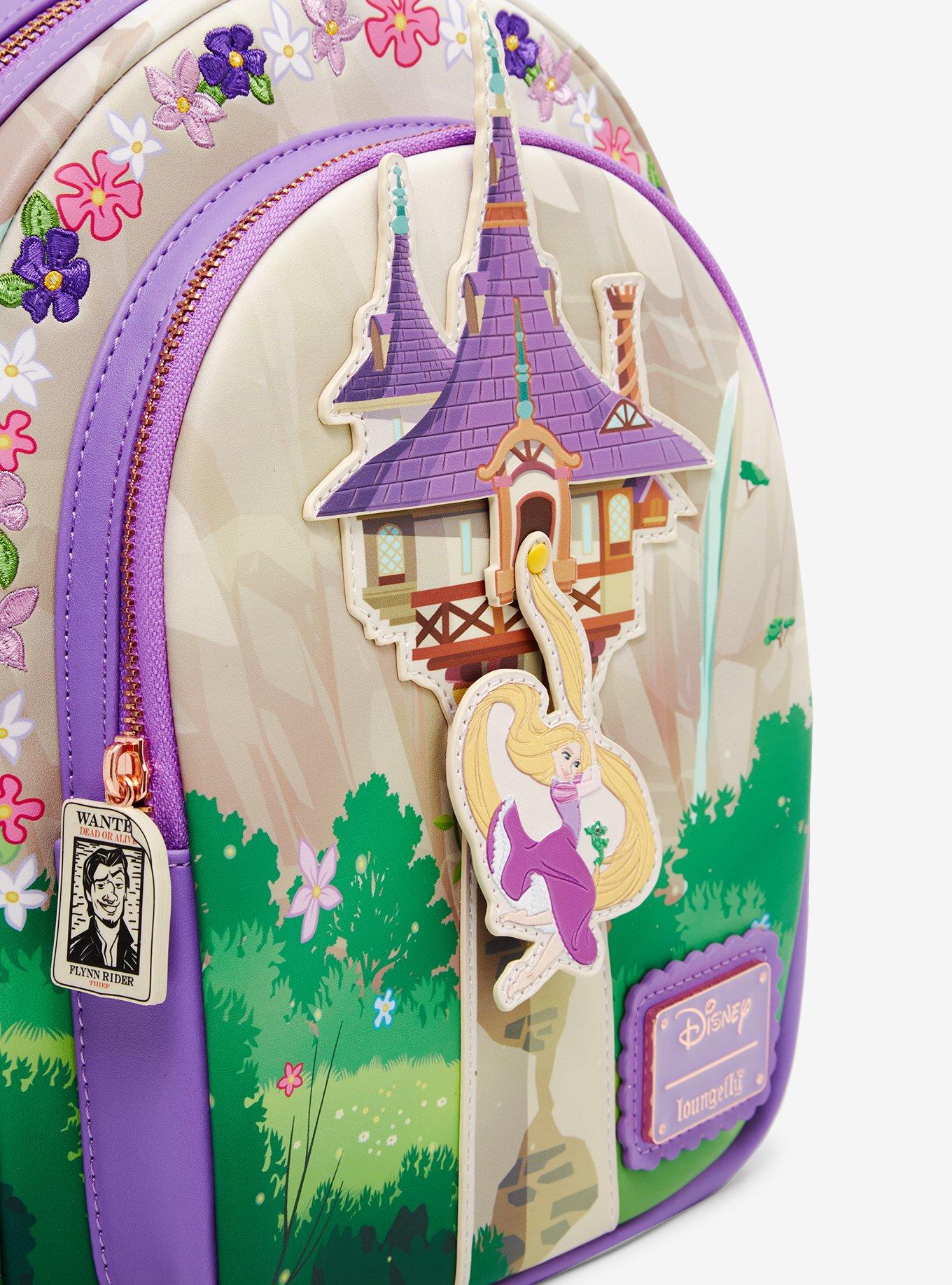 【Lounge Fly】Rapunzel Swinging from the Tower Mini Backpack Loungefly Disney Tangled Rapunzel Swinging From Tower Mini