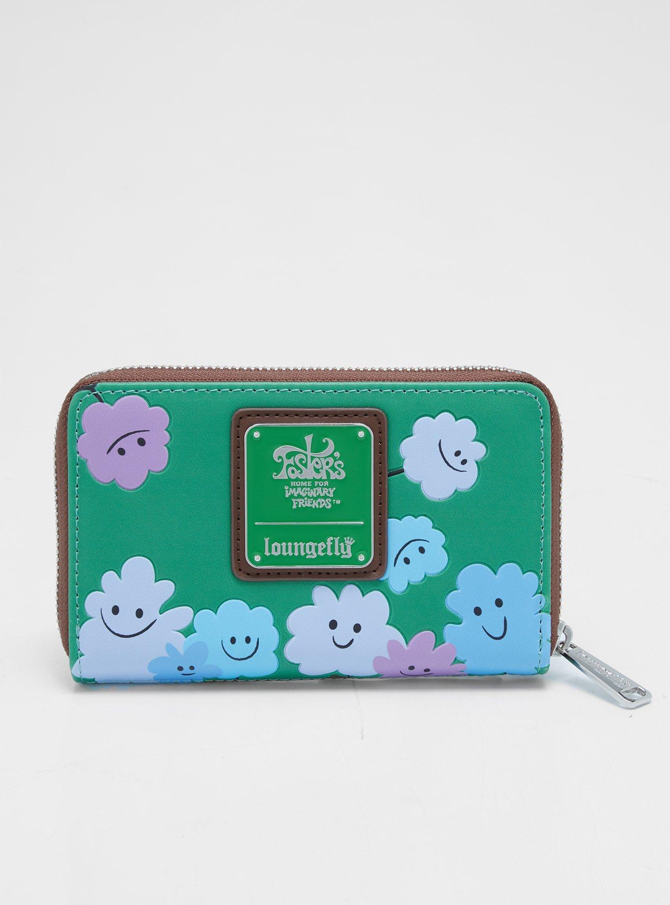 Loungefly Cartoon Network Foster&rsquo;s Home for Imaginary Friends Mac & Bloo Small Zip Wallet, , alternate