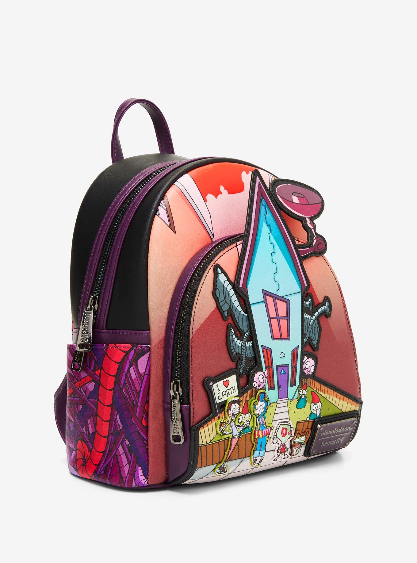 Loungefly Invader Zim Secret Lair Mini Backpack, , alternate