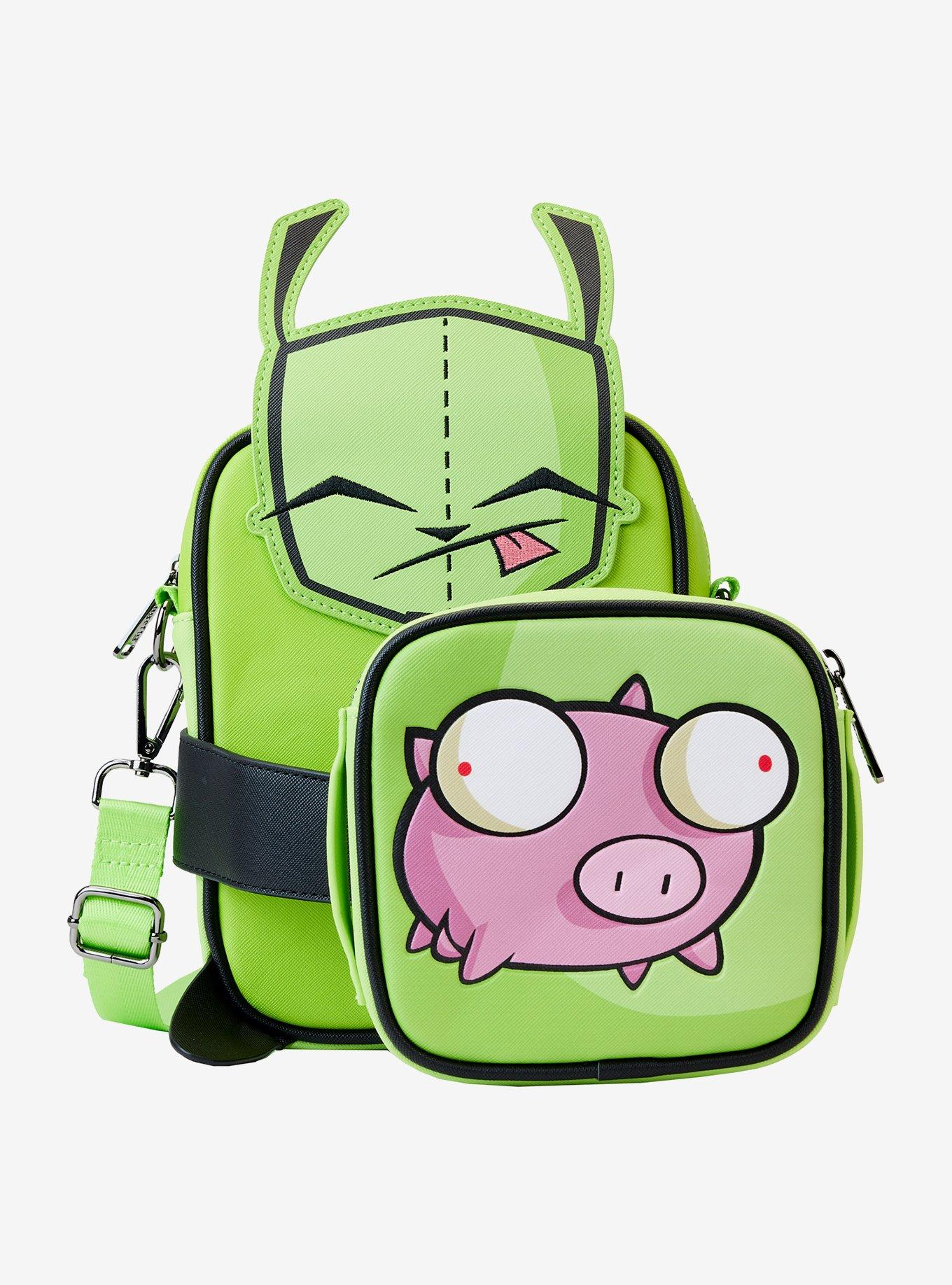 Loungefly Invader Zim GIR Figural Crossbody Bag, , alternate