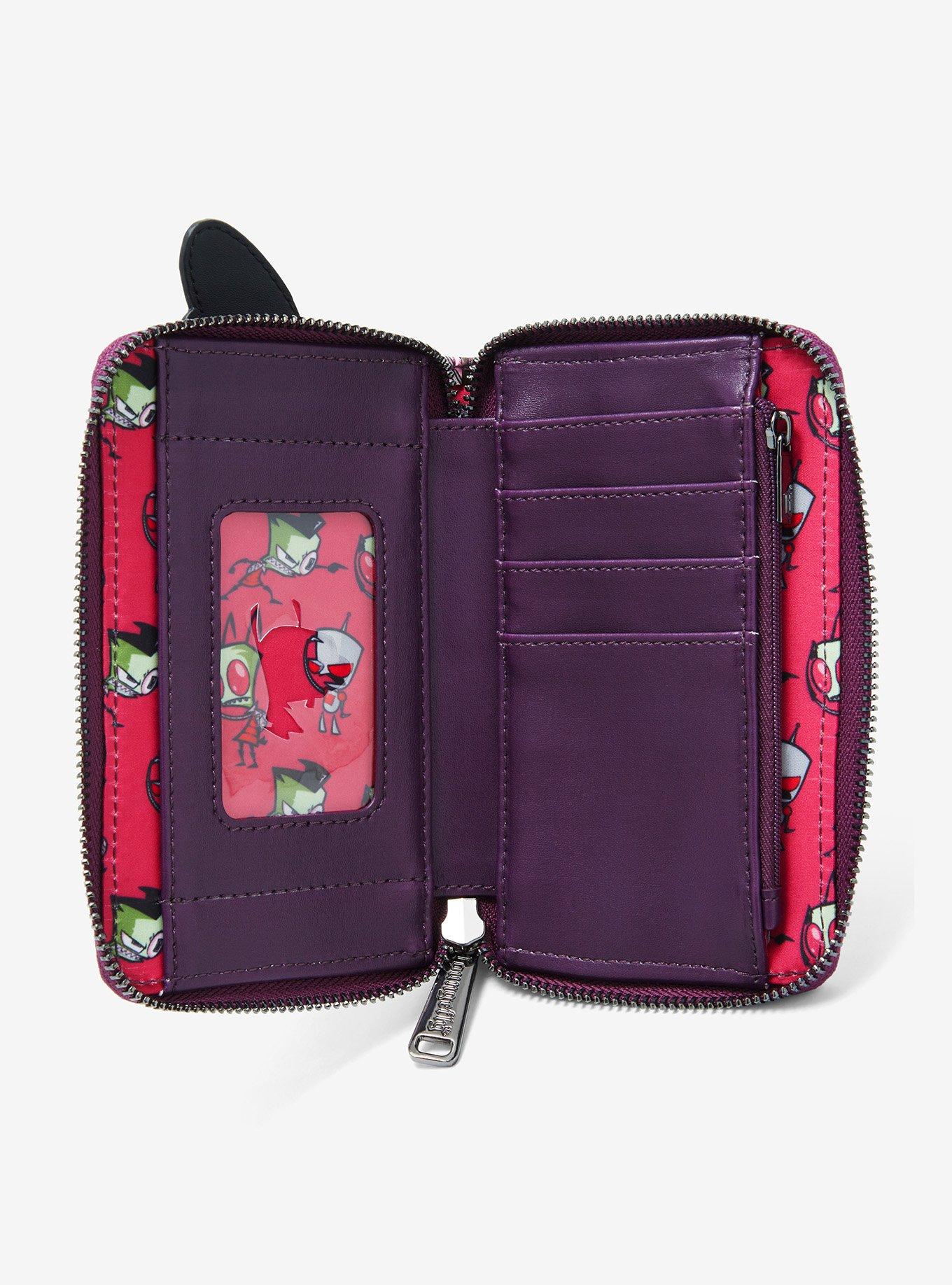 Loungefly Invader Zim Secret Lair Zip Wallet, , alternate