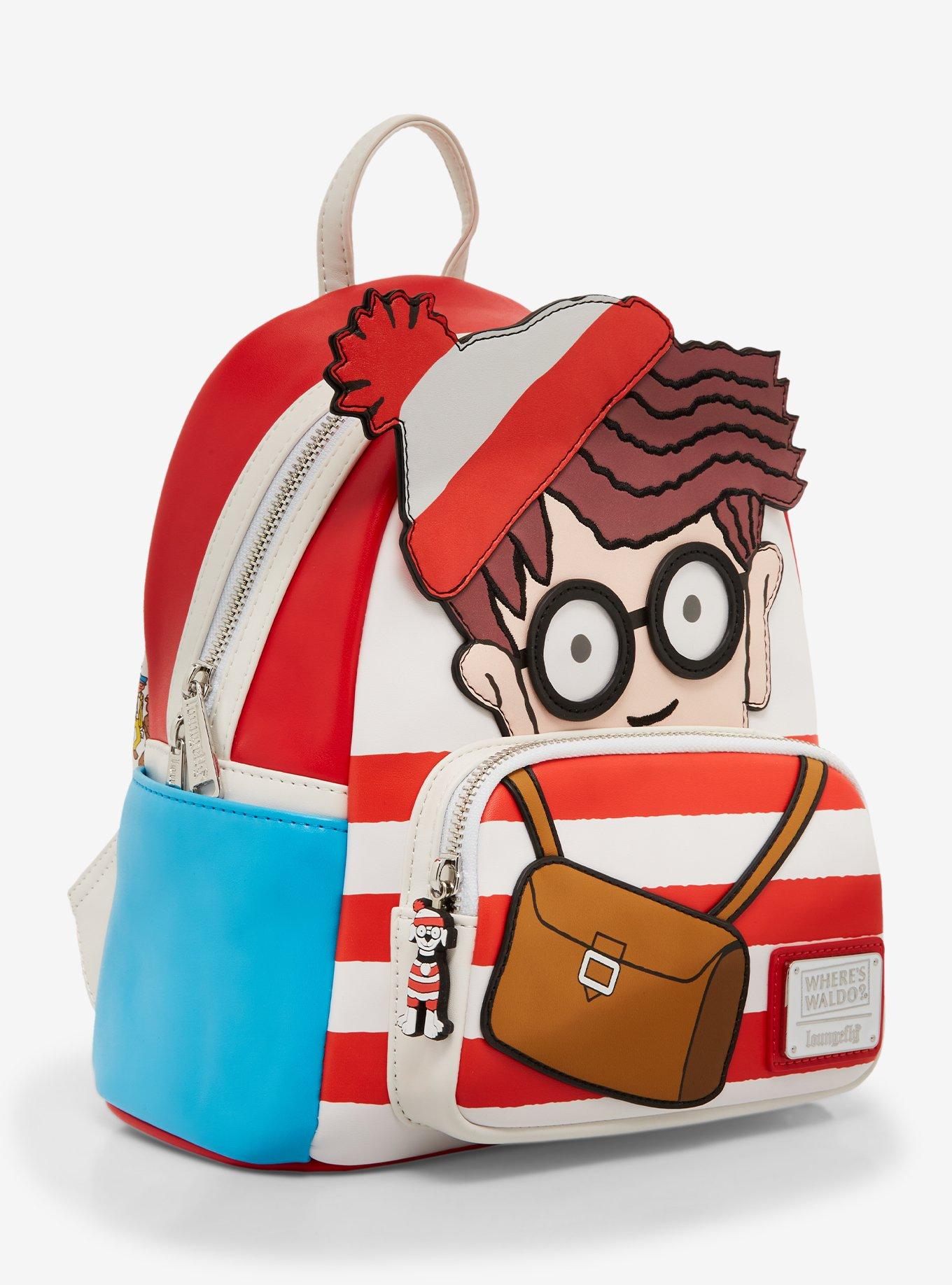 【Lounge Fly】Where’s Waldo Cosplay Mini Backpack Loungefly Where's Waldo Cosplay Mini Backpack – LF Lounge VIP
