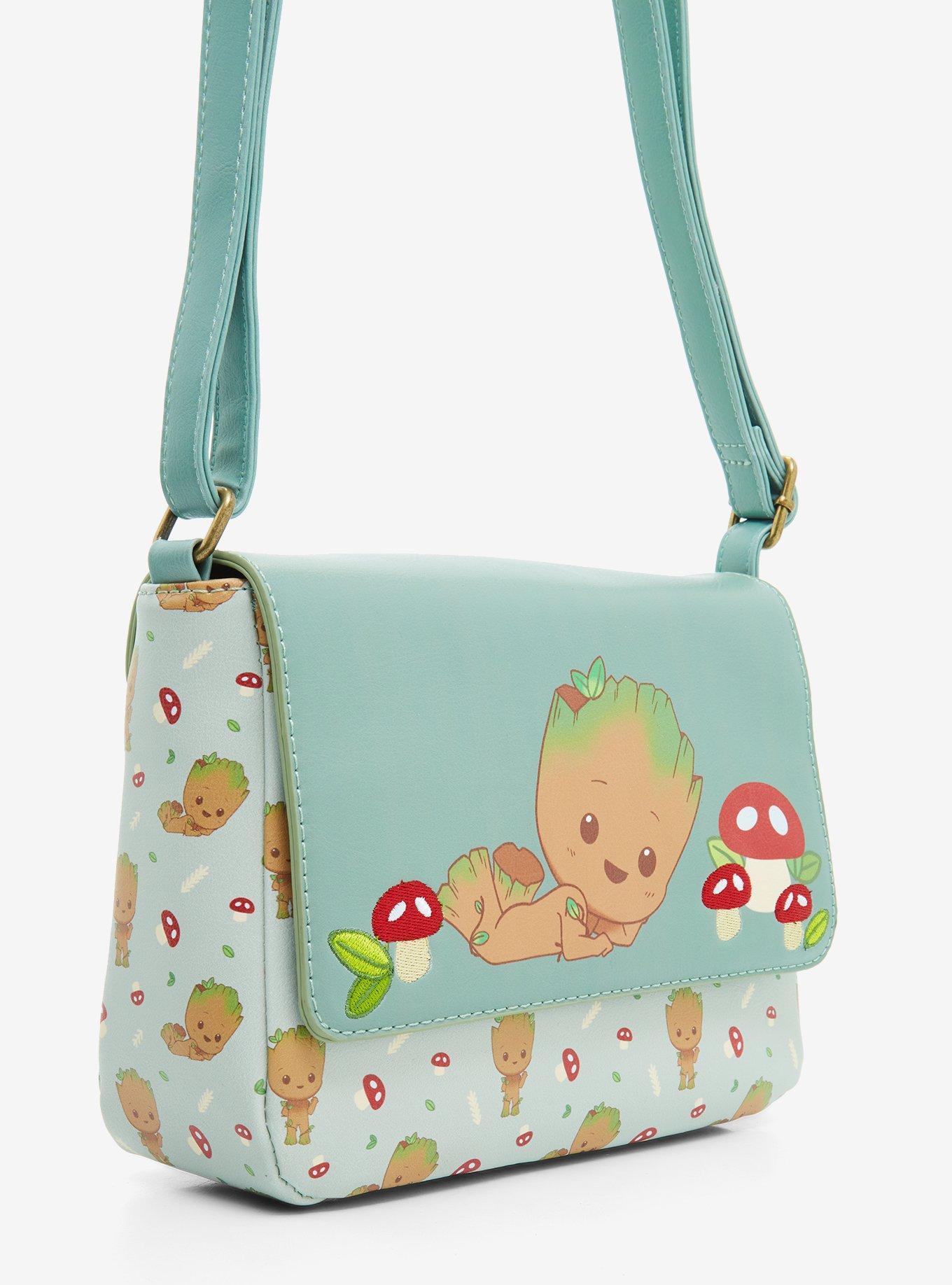 Marvel Guardians Of The Galaxy Chibi Groot & Mushrooms Crossbody Bag, , alternate