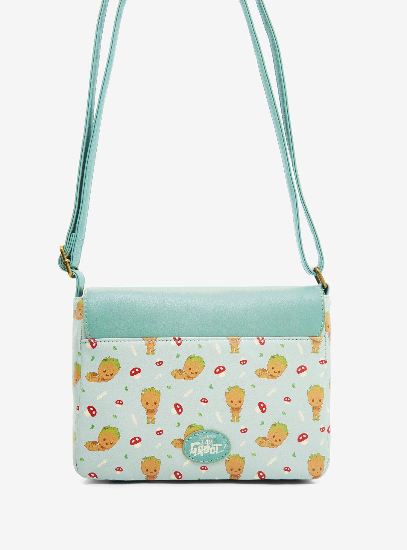 Marvel Guardians Of The Galaxy Chibi Groot & Mushrooms Crossbody Bag, , alternate