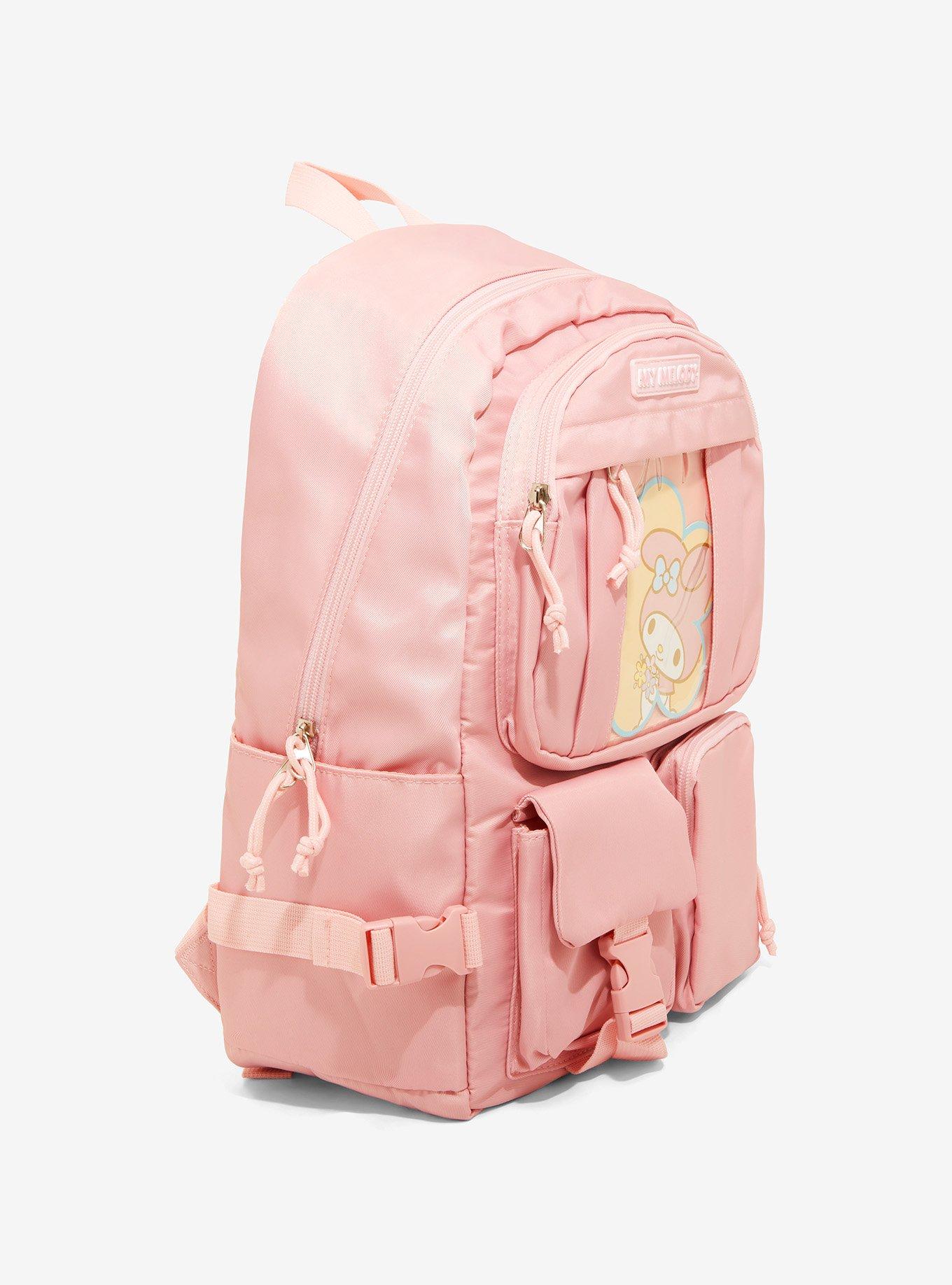 My Melody Pastel Pink Multi Pocket Backpack, , alternate