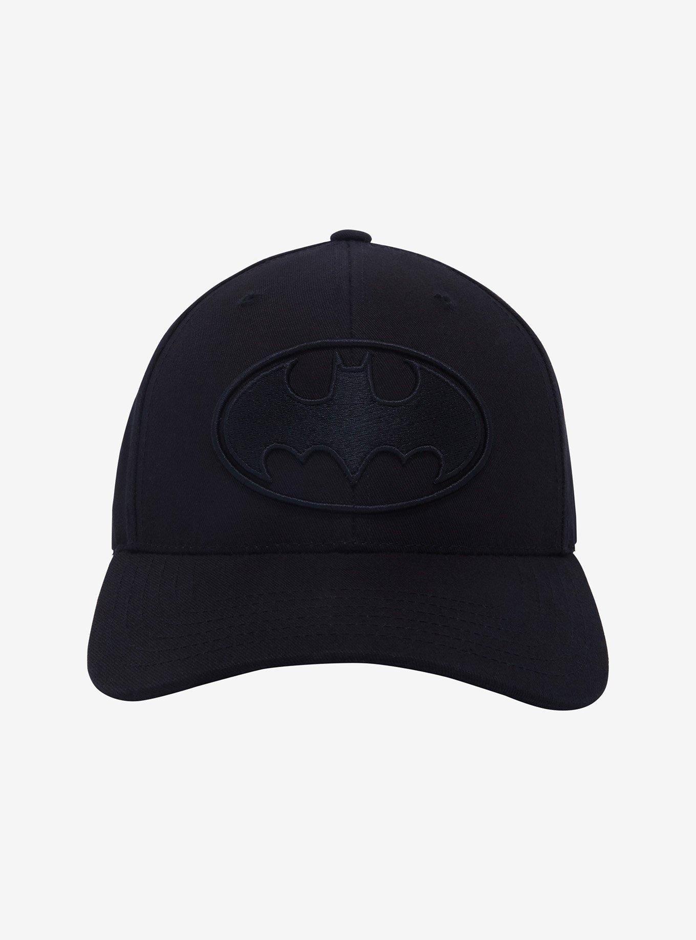 DC Comics Batman Black Logo Snapback Hat, , alternate