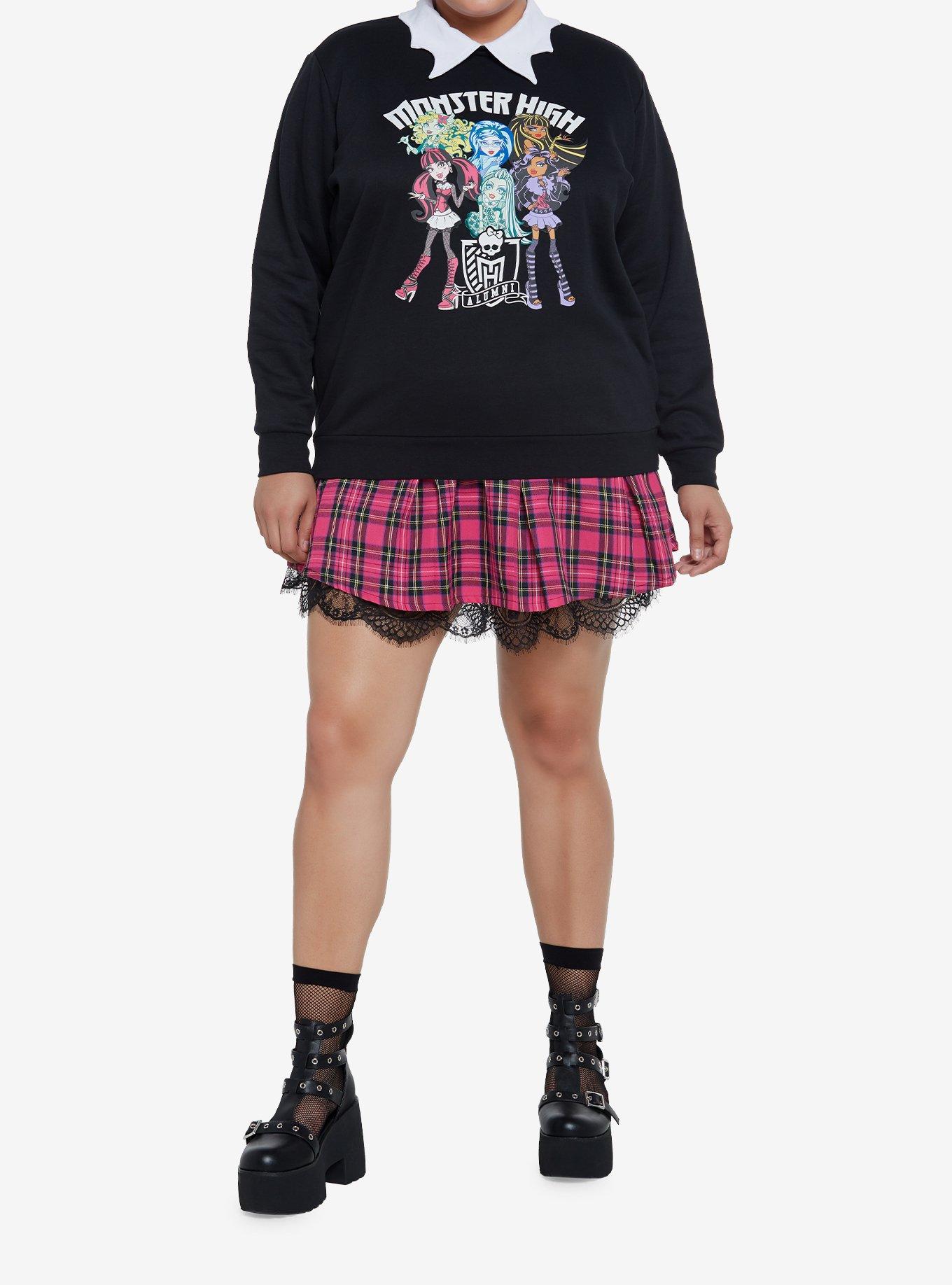 Monster High Squad Collared Girls Sweatshirt Plus Size, , hi-res