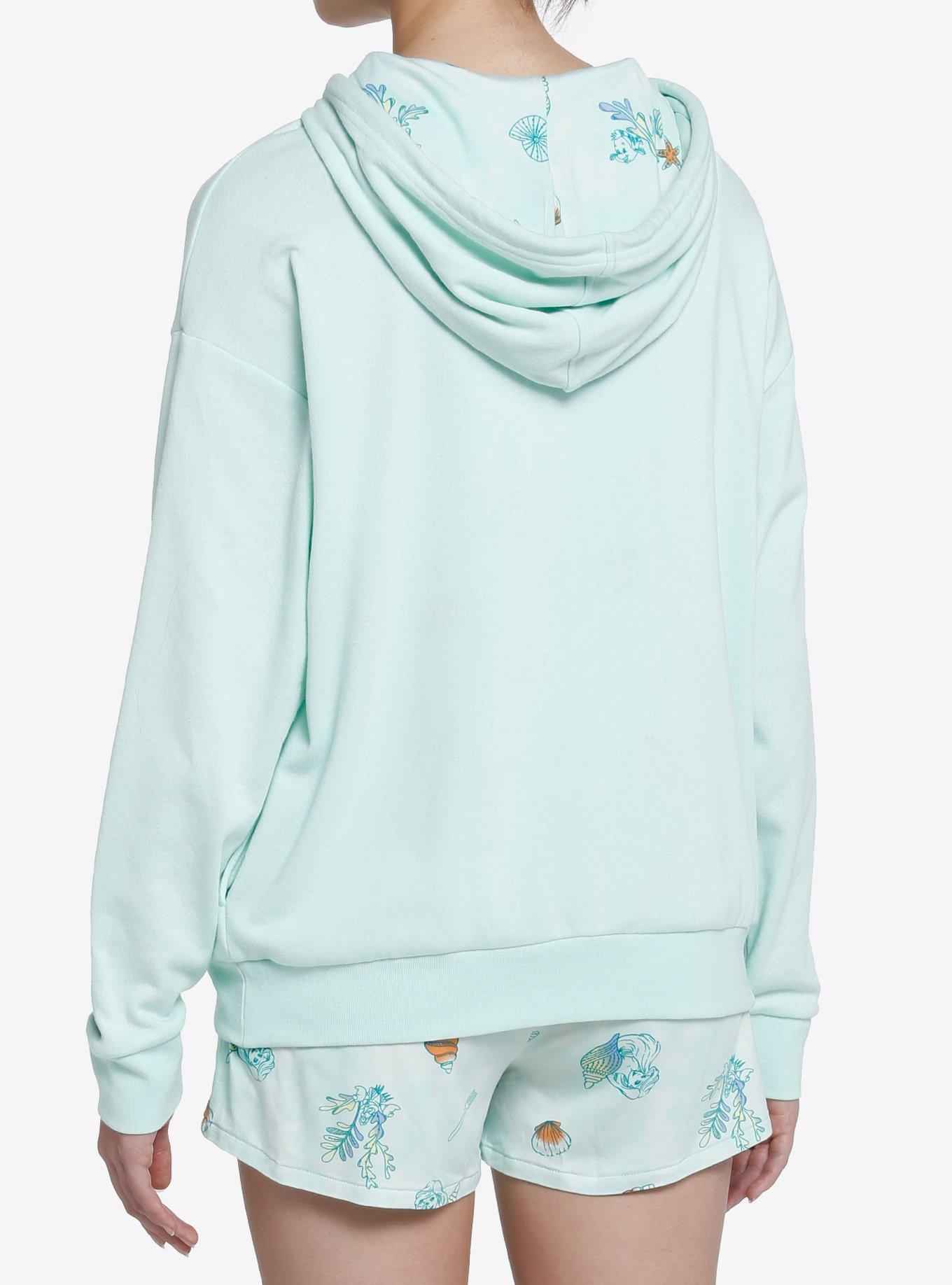 Her Universe Disney The Little Mermaid Embroidered Hoodie Her Universe Exclusive, MULTI, alternate