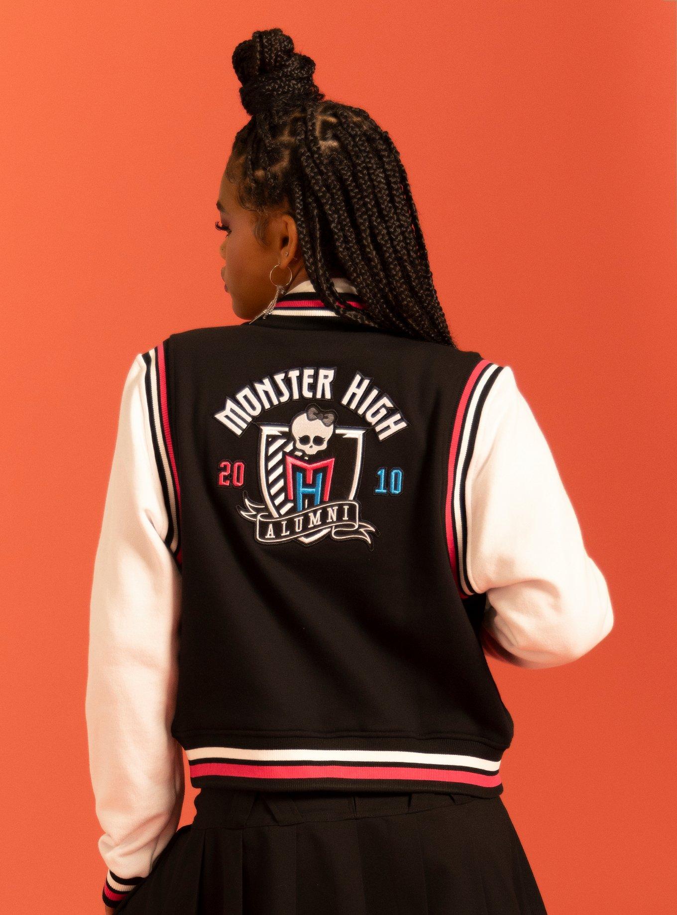 Monster High Alumni Girls Varsity Jacket, MULTI, alternate