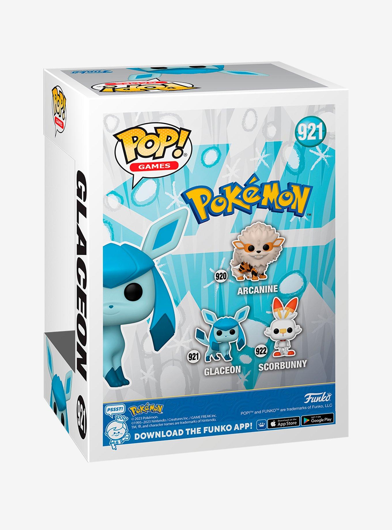 Funko Pokemon Pop! Games Glaceon (Flocked) Vinyl Figure Hot Topic Exclusive, , alternate