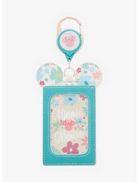 Disney Minnie Mouse Floral Retractable Lanyard - BoxLunch Exclusive, , hi-res