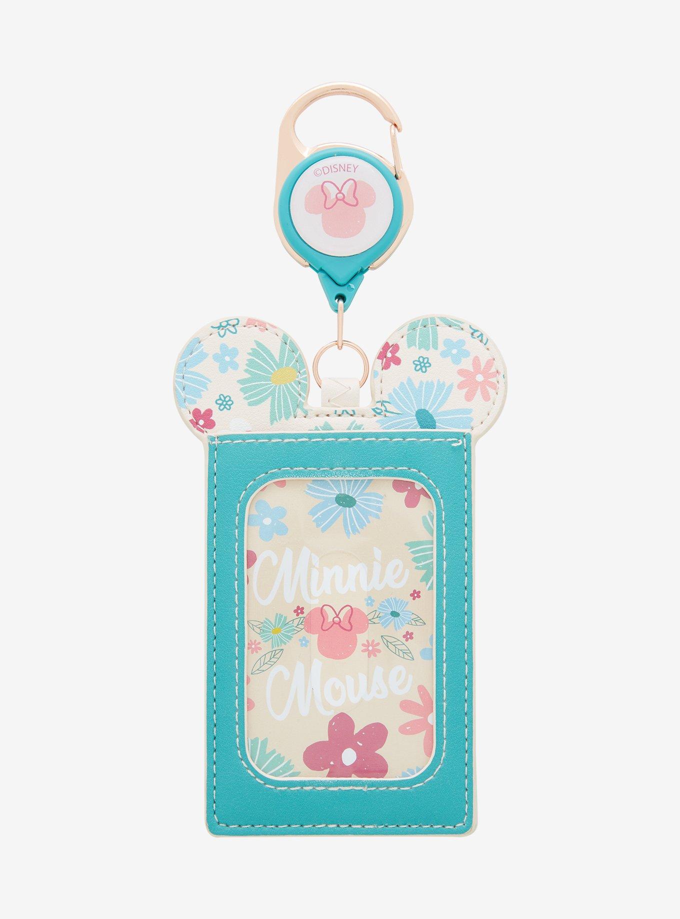 Disney Minnie Mouse Floral Retractable Lanyard - BoxLunch Exclusive, , alternate