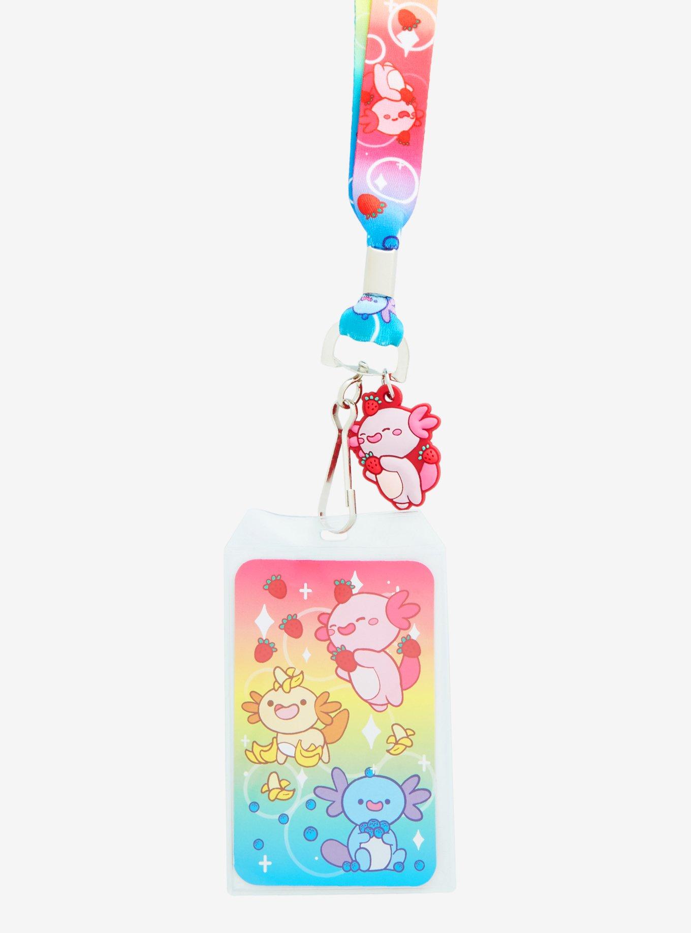 Fruit Axolotls Allover Print Lanyard - BoxLunch Exclusive, , alternate