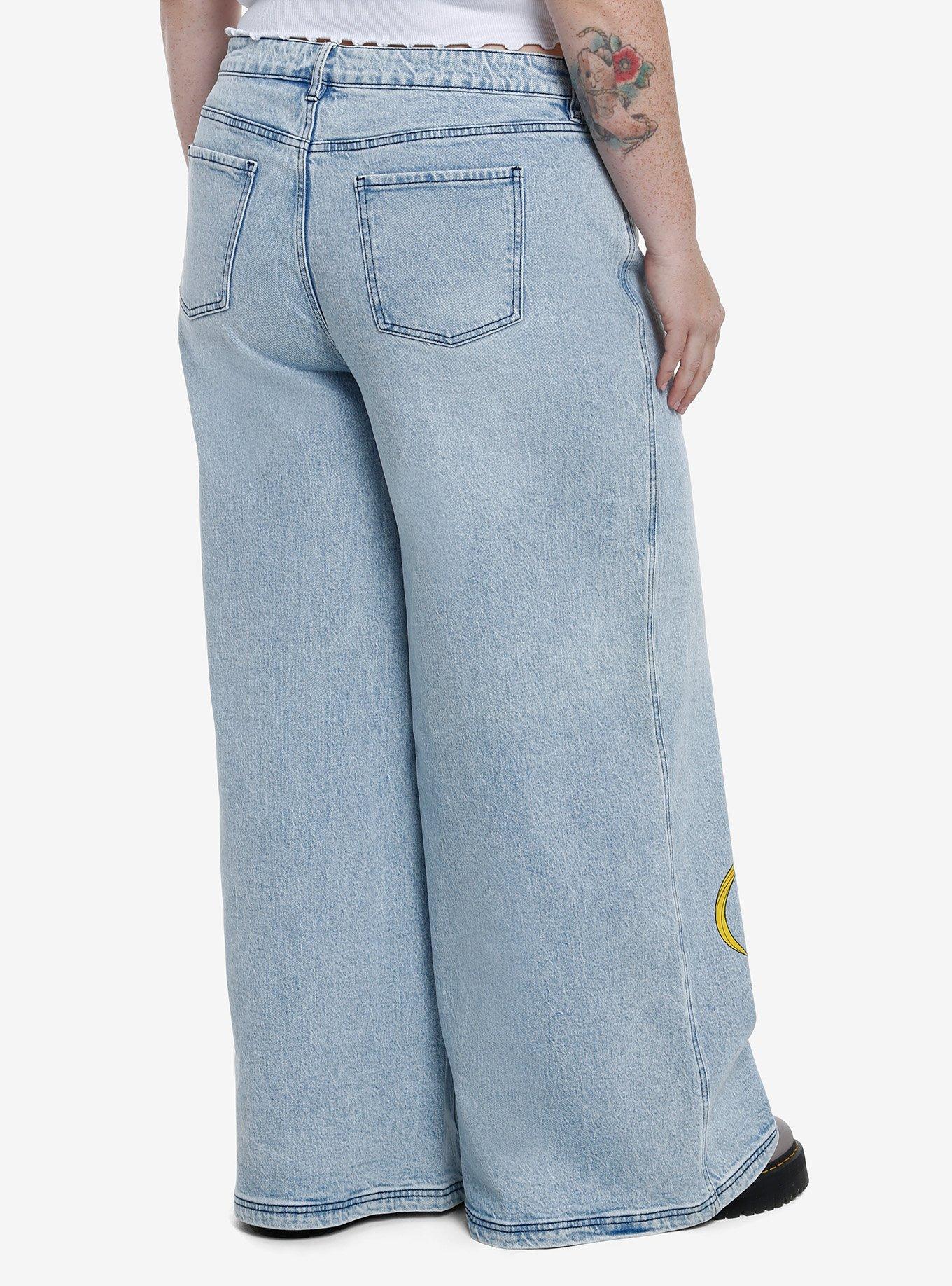 Pretty Guardian Sailor Moon Wide Leg Jeans Plus Size, , hi-res