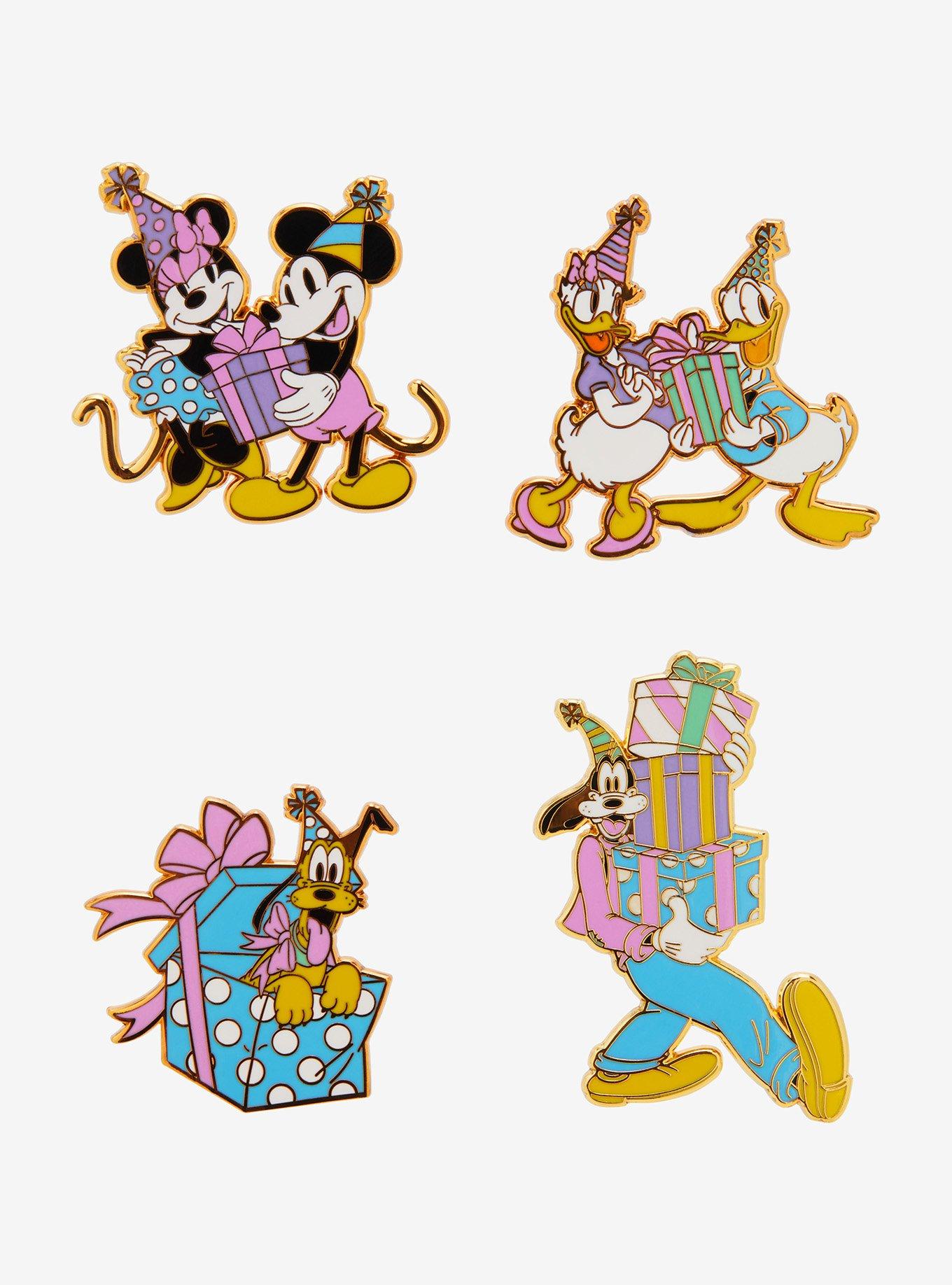 Loungefly Disney Mickey & Friends Birthday Party Enamel Pin Set, , alternate