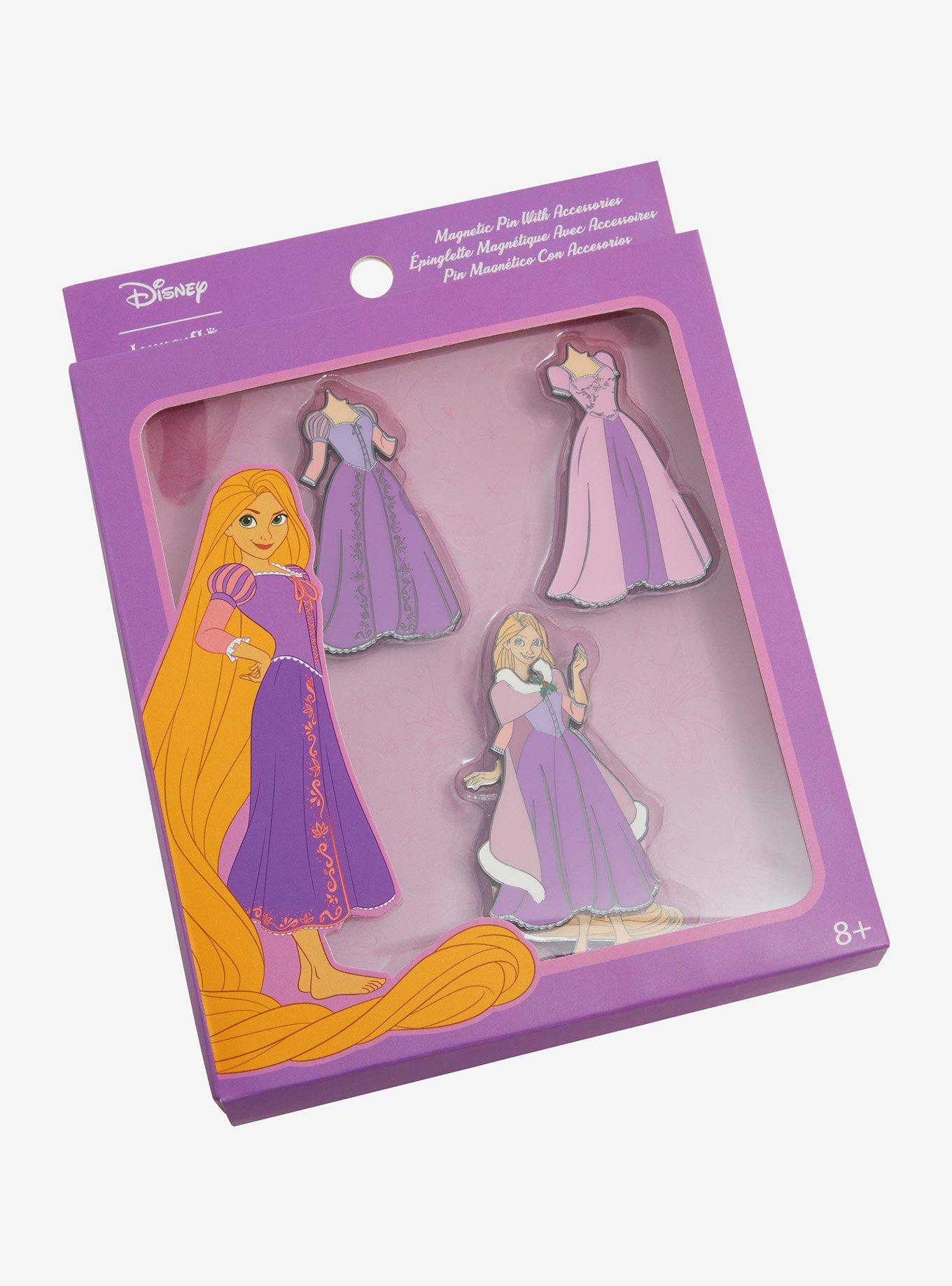 Loungefly Disney Tangled Rapunzel Interchangeable Dress Enamel Pin Set, , alternate