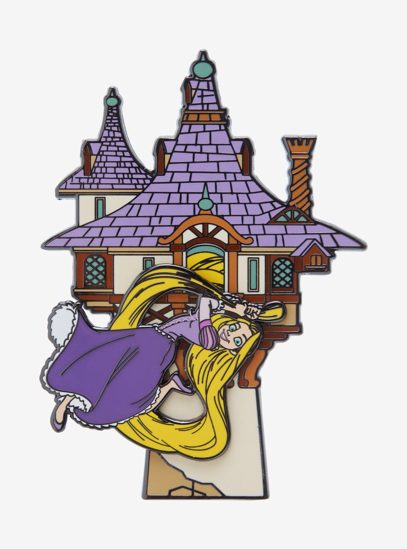 Loungefly Disney Tangled Rapunzel Swinging Limited Edition Enamel Pin, , alternate