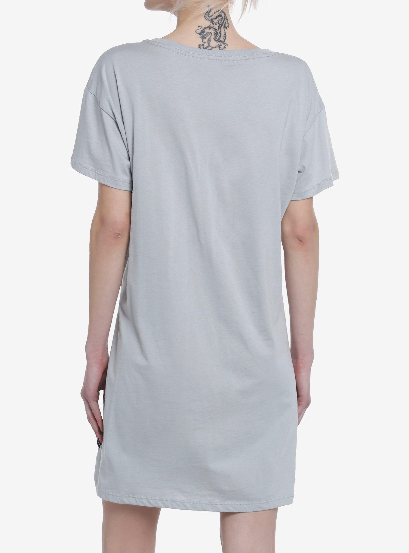 Nirvana Heart-Shaped Box T-Shirt Dress, CHARCOAL, alternate