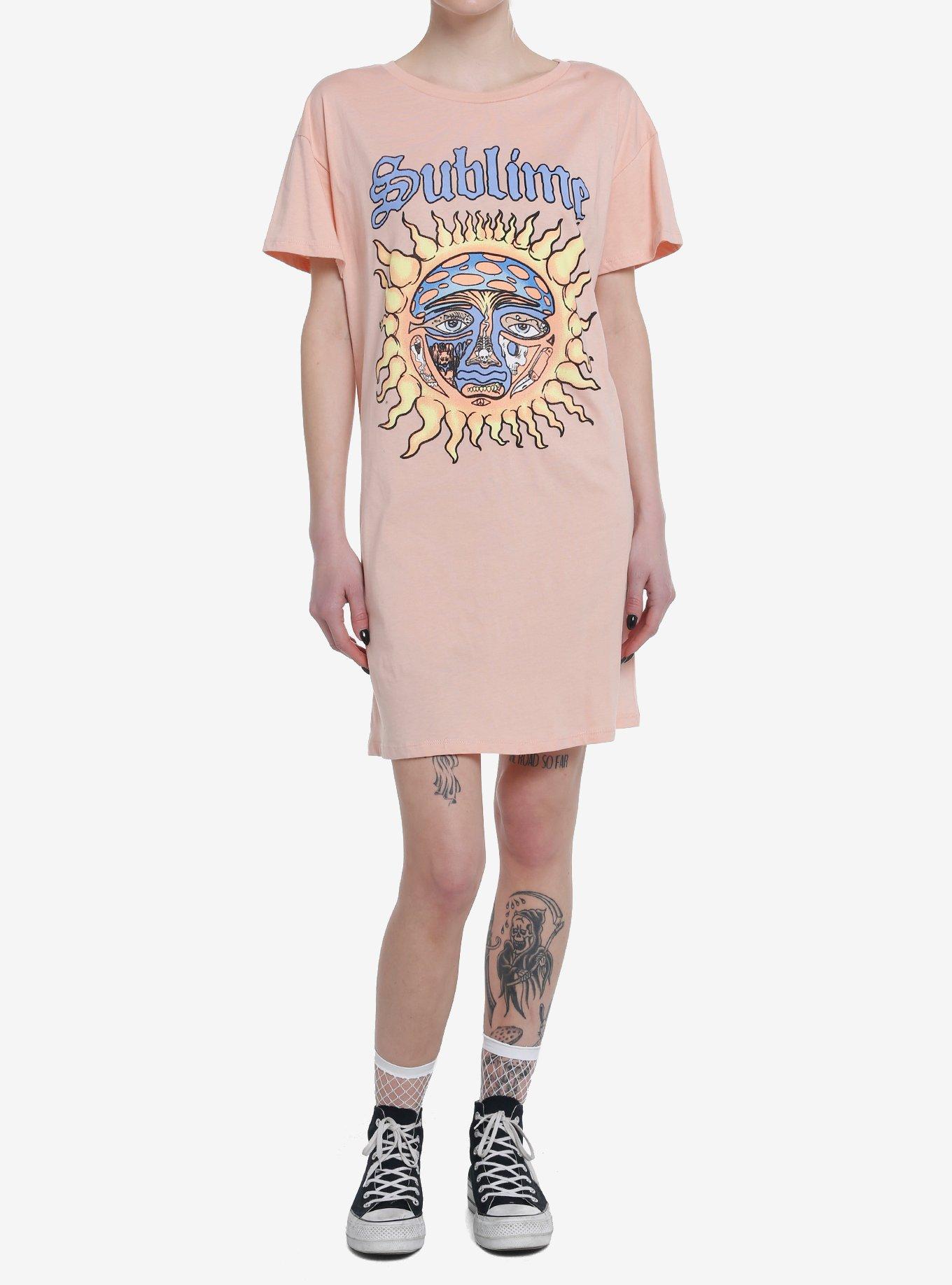 Sublime Sun Logo T-Shirt Dress, MAUVE, alternate
